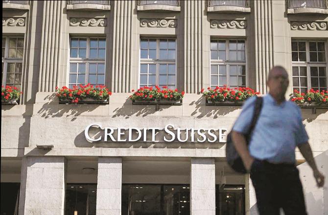 Credit Suisse suffered heavy losses in two key business areas. File photo